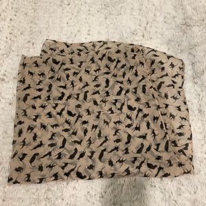 Cat print scarf